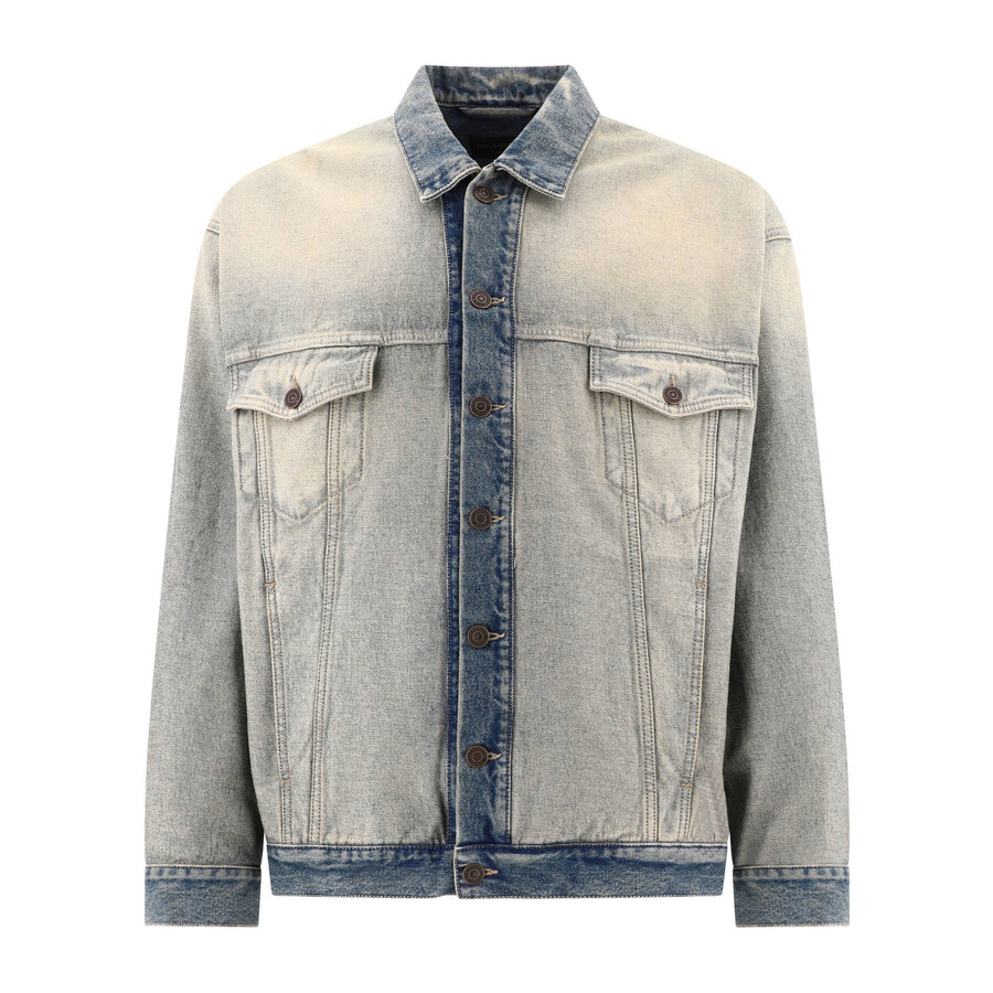 ジャケット Balenciaga Light Blue Denim Jacket Balenciaga Light Blue Oversized Denim Jacket For Men | ModeSens