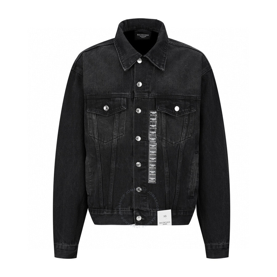 BALENCIAGA｜DENIM JACKETS (793892 TNW11 1672) Balenciaga Men's Size Sticker Denim Jacket, Brand Size 1