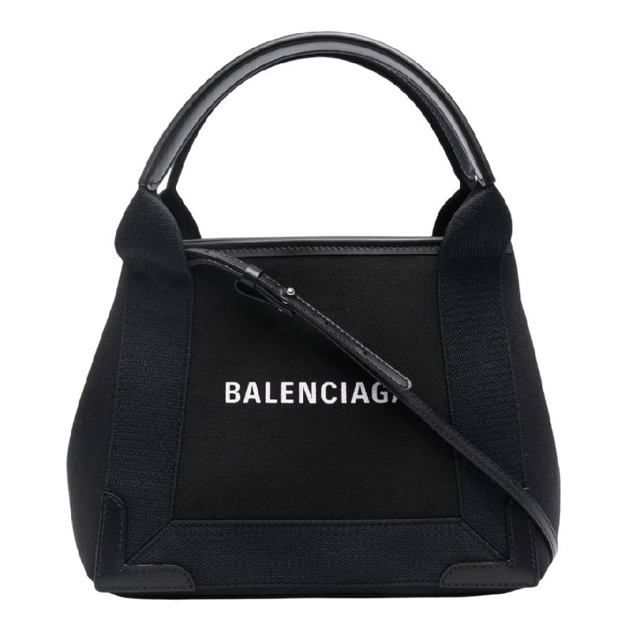 Balenciaga Navy Cabas XS Bag In Black 3903462HH3N1000