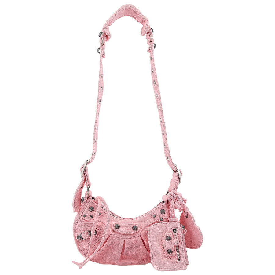 Balenciaga Pink Xs Le Cagole Shoulder Bag In Pink