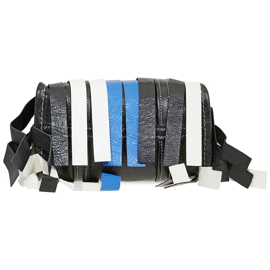 Balenciaga Striped Blue/Black Ladies Crossbody 517167 DE9BN 6460