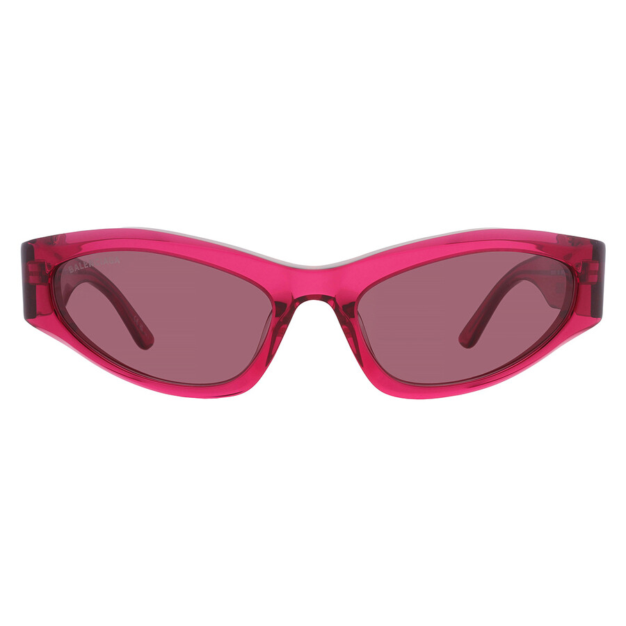 Balenciaga Violet Cat Eye Ladies Sunglasses Bb0387s 003 58 In Pink