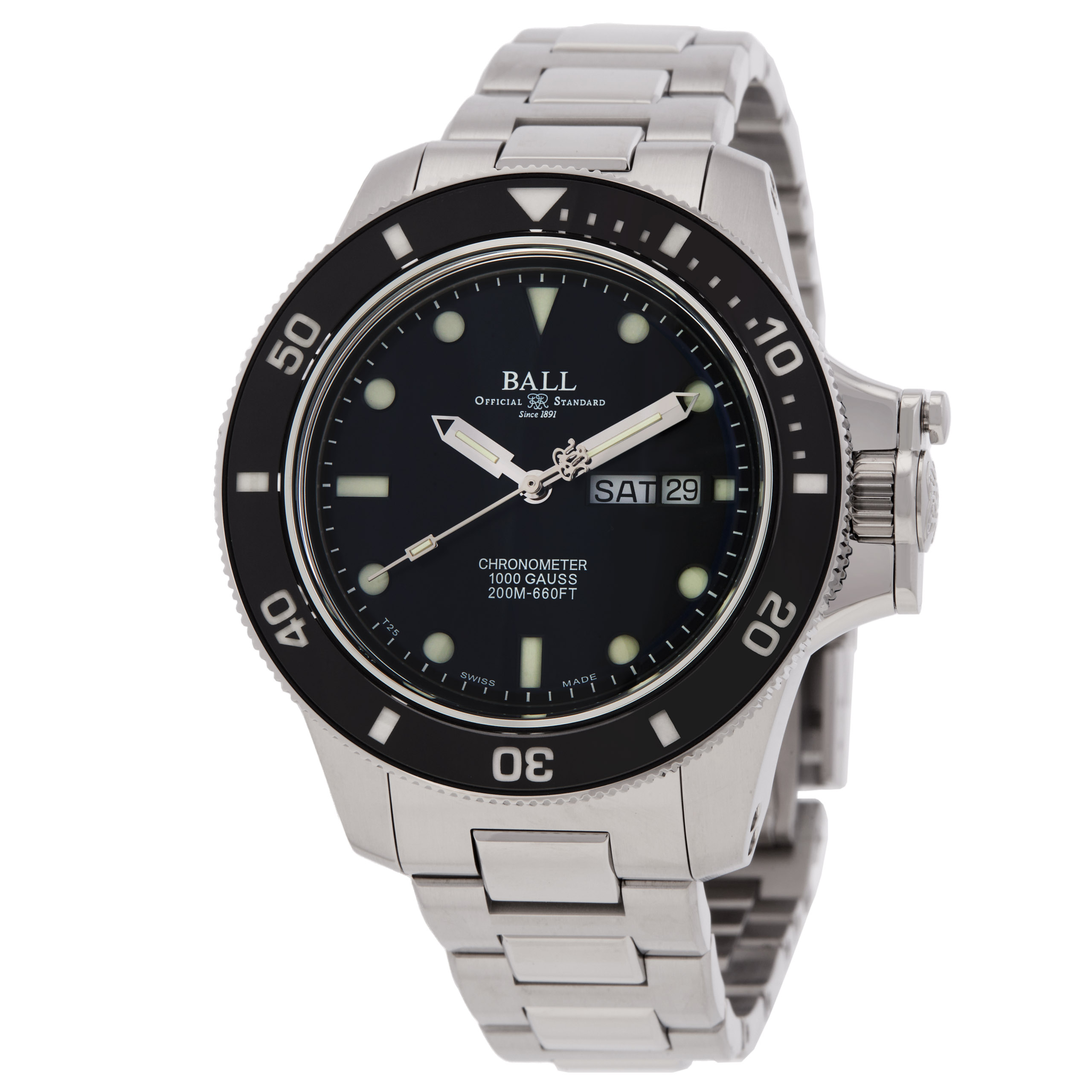 Ball Engineer Hydrocarbon Automatic Black Dial Men's Watch DM2218B-SCJ-BK