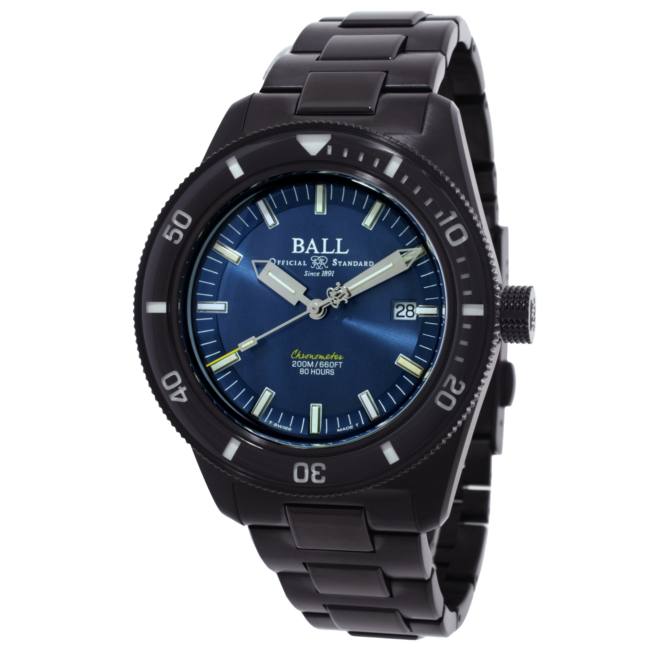 Ball Engineer II Skindiver Heritag Automatic Chronometer Men's Watch DD3208B-S2C-BER