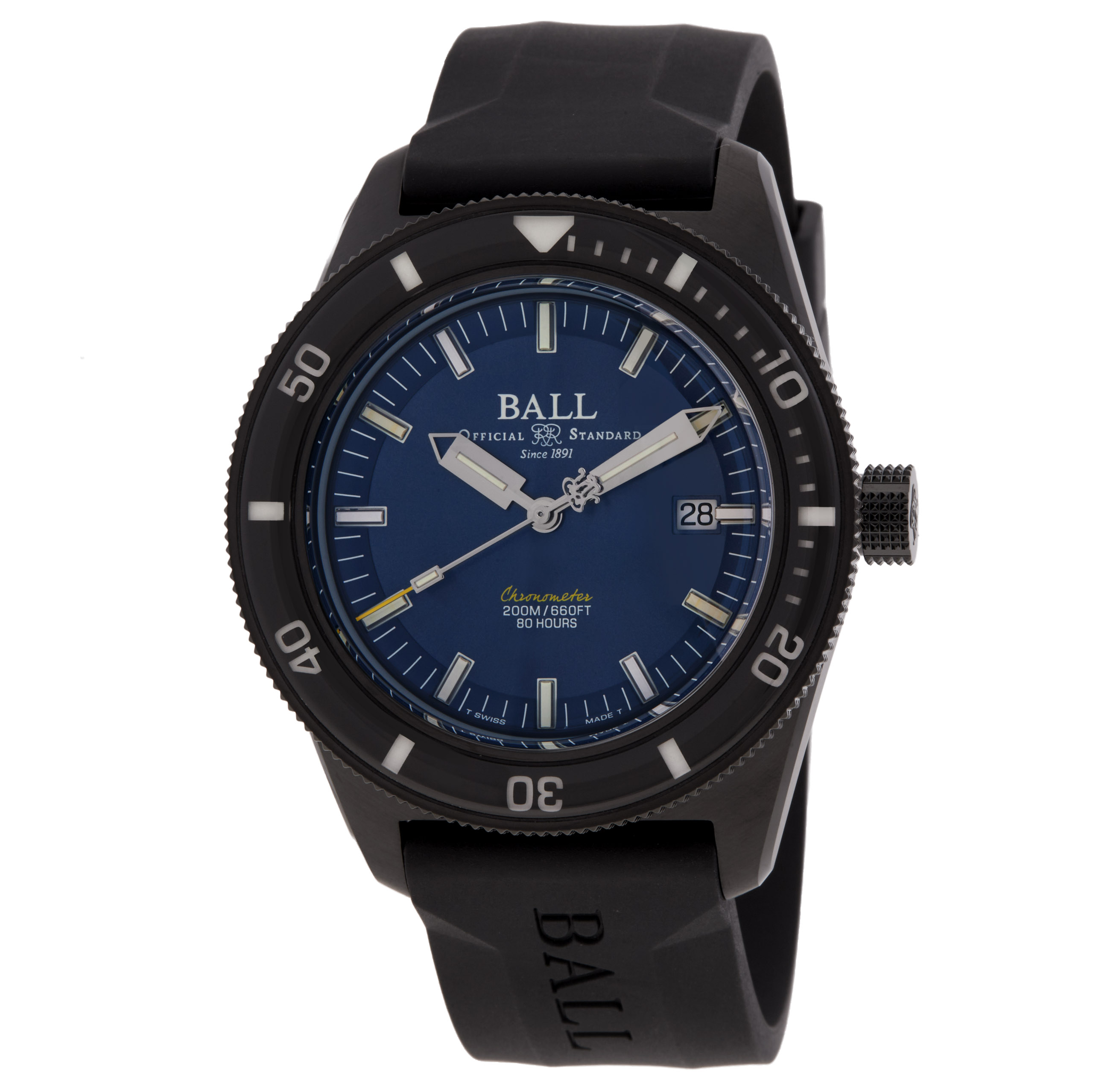 Ball Engineer II Skindiver Heritage Automatic Chronometer Men's Watch DD3208B-P2C-BER