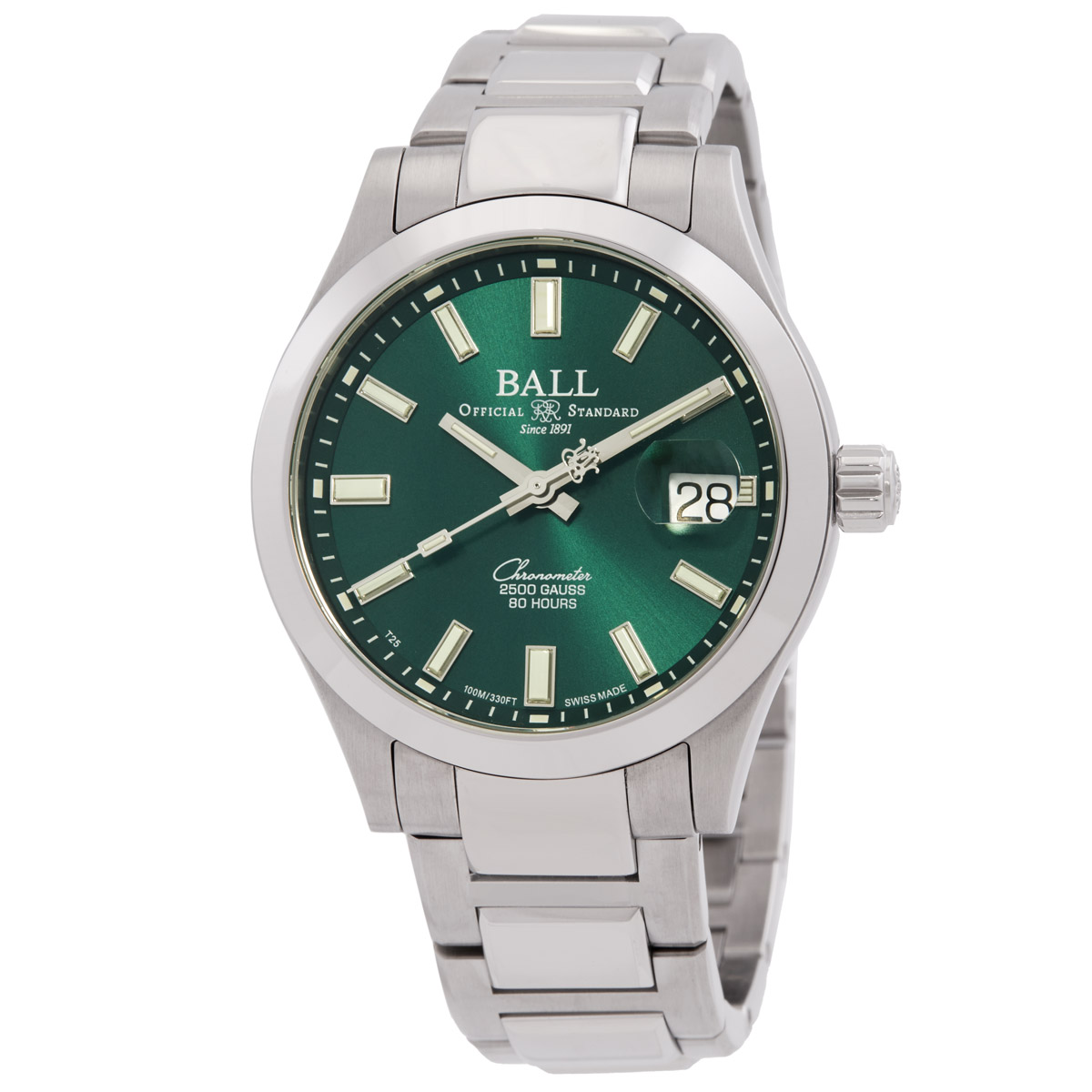 Ball Engineer M Endurance Automatic Green Dial Men's Watch NM9032C-S3CJ ...