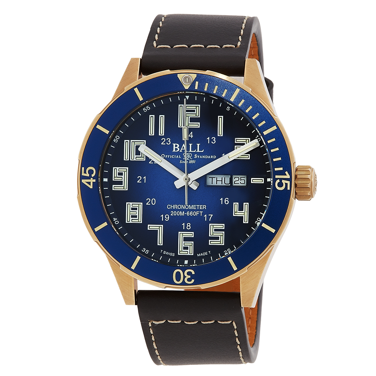 Ball Roadmaster Auto Blue Dial Unisex Watch DM3070B-LC-BE
