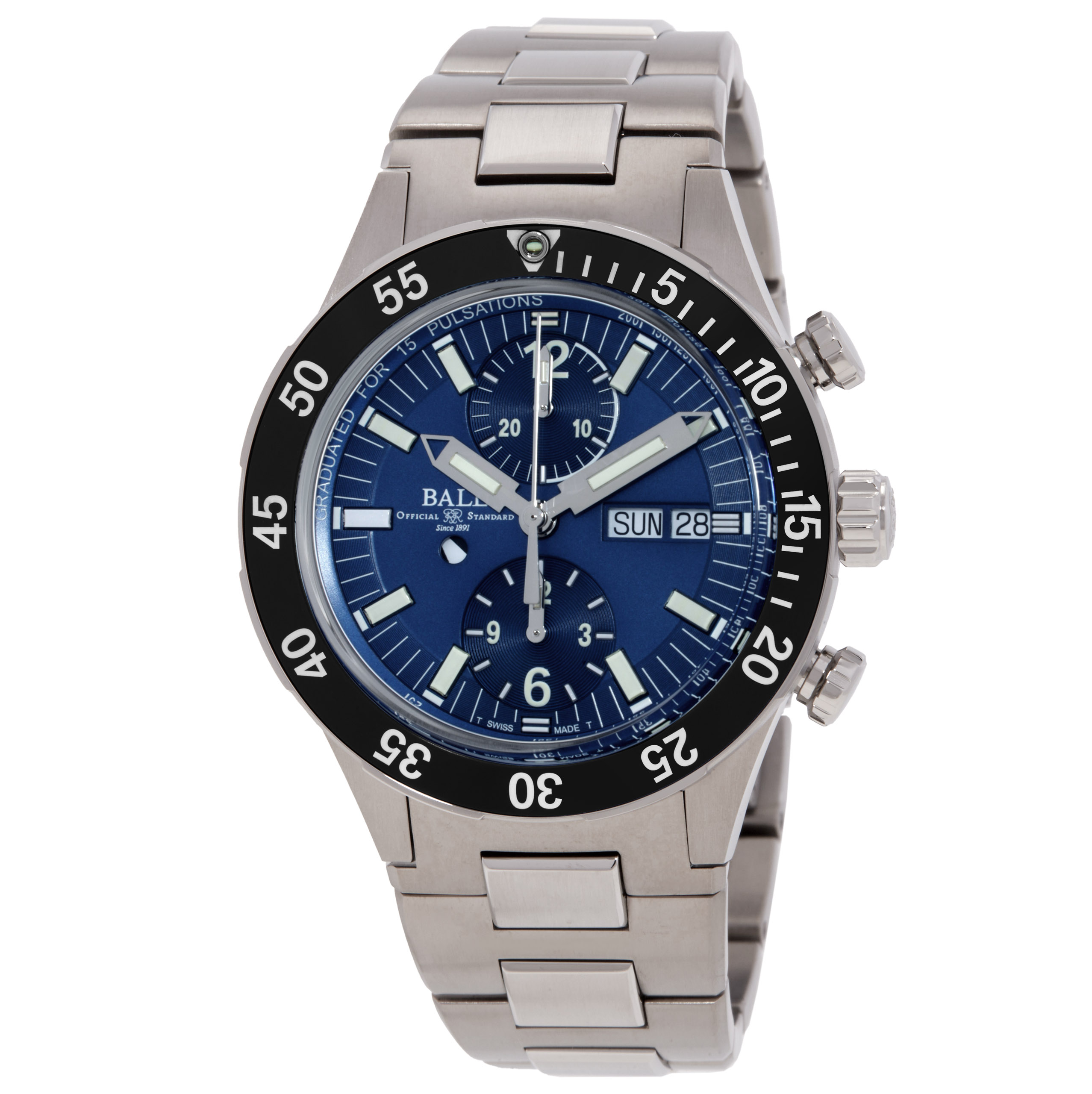 Ball Roadmaster Rescue Chronograph Automatic Blue Dial Men's Watch DC3030C-S-BE