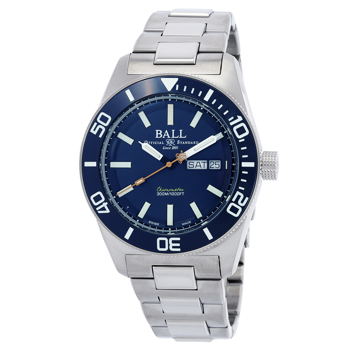 Ball Skindiver Automatic Chronometer Blue Dial Men's Watch DM3308A-S1C-BE