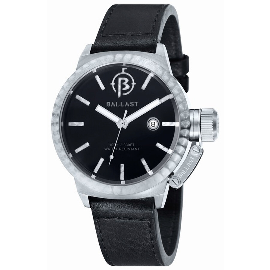 Ballast Trafalgar Machined Black Dial Men's Watch BL313101