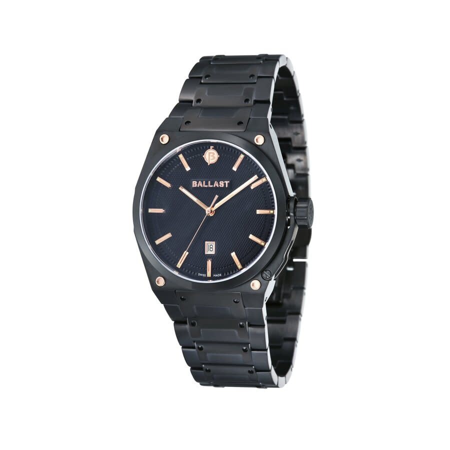 Ballast Valiant Black Dial Black IP Stainless Steel Watch BL510266