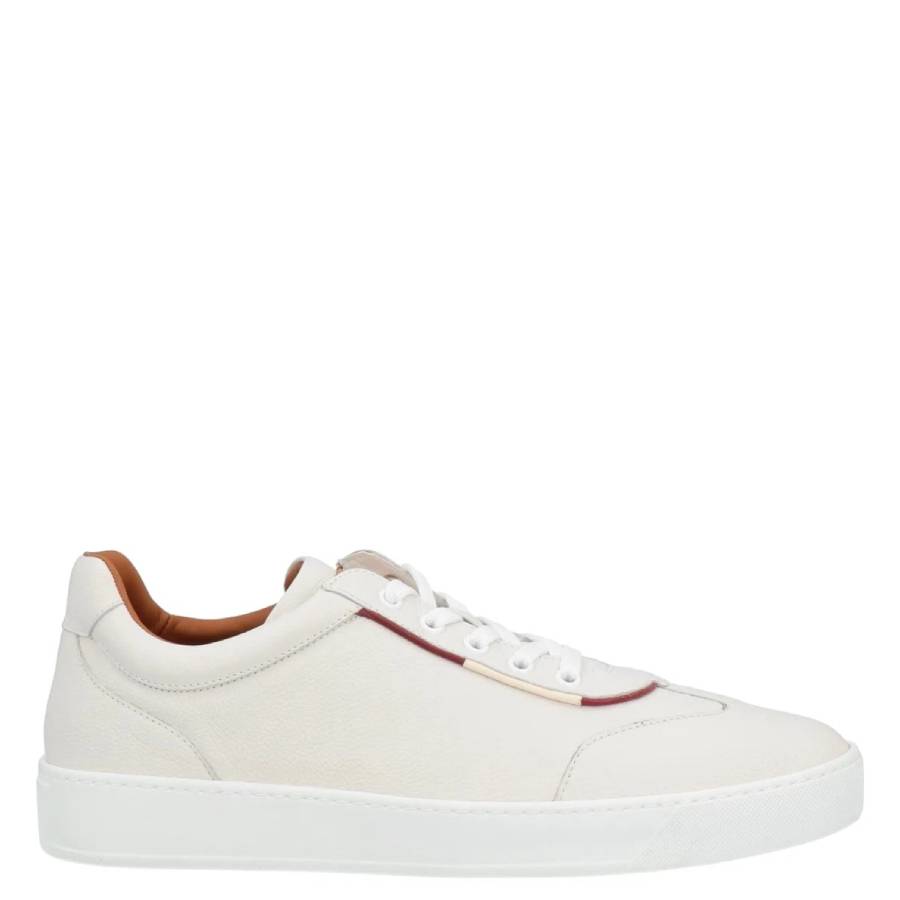 Bally Baxley Leather Low-Top Sneakers, Brand Size 5 ( US Size 6