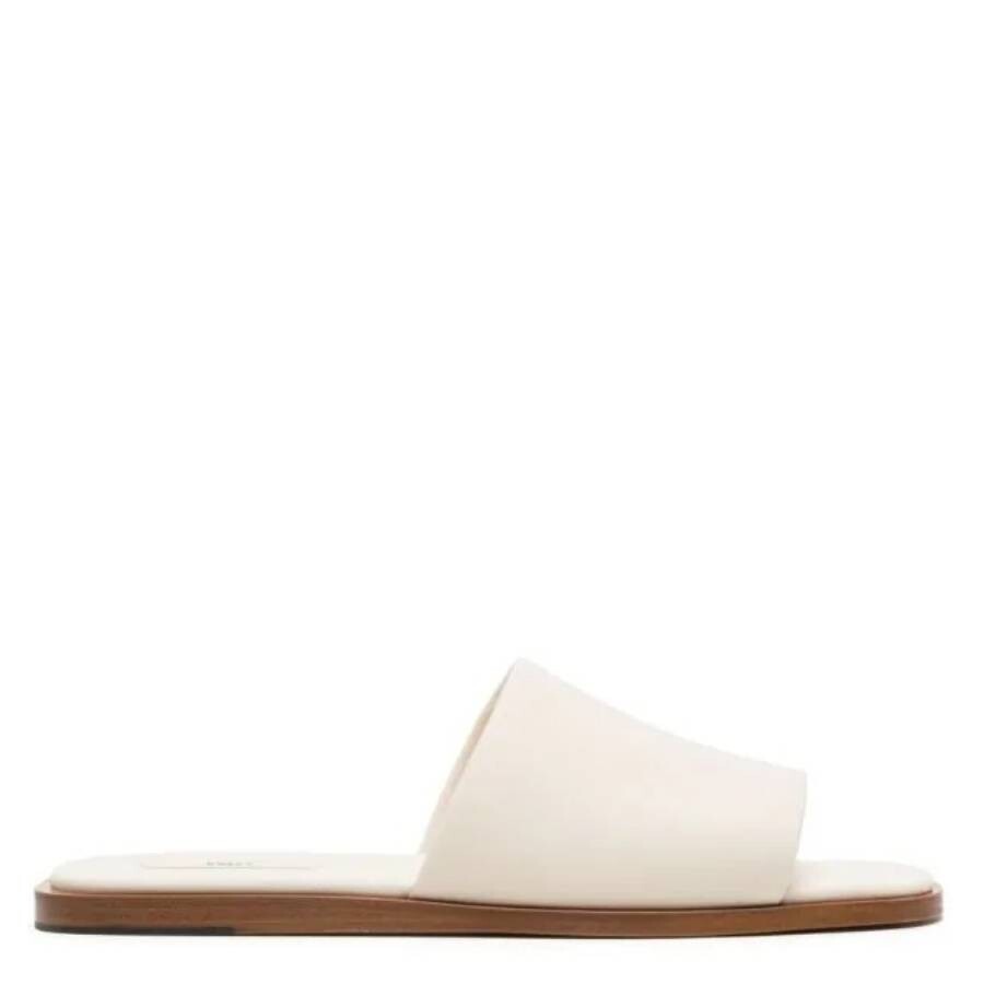 Shop Bally Bone Leather Sabian Leather Slide Sandals