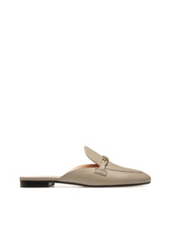 Bally Christiana Nappa Leather Mules In Neutral