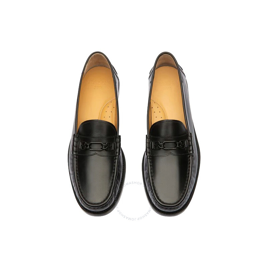 Bally Collodi Black Leather Horsebit Loafers In Black