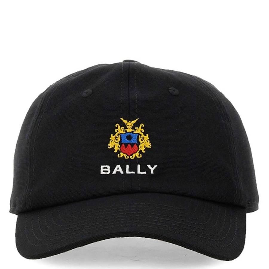 Bally Crest Logo Cotton Baseball Cap In ["black"]
