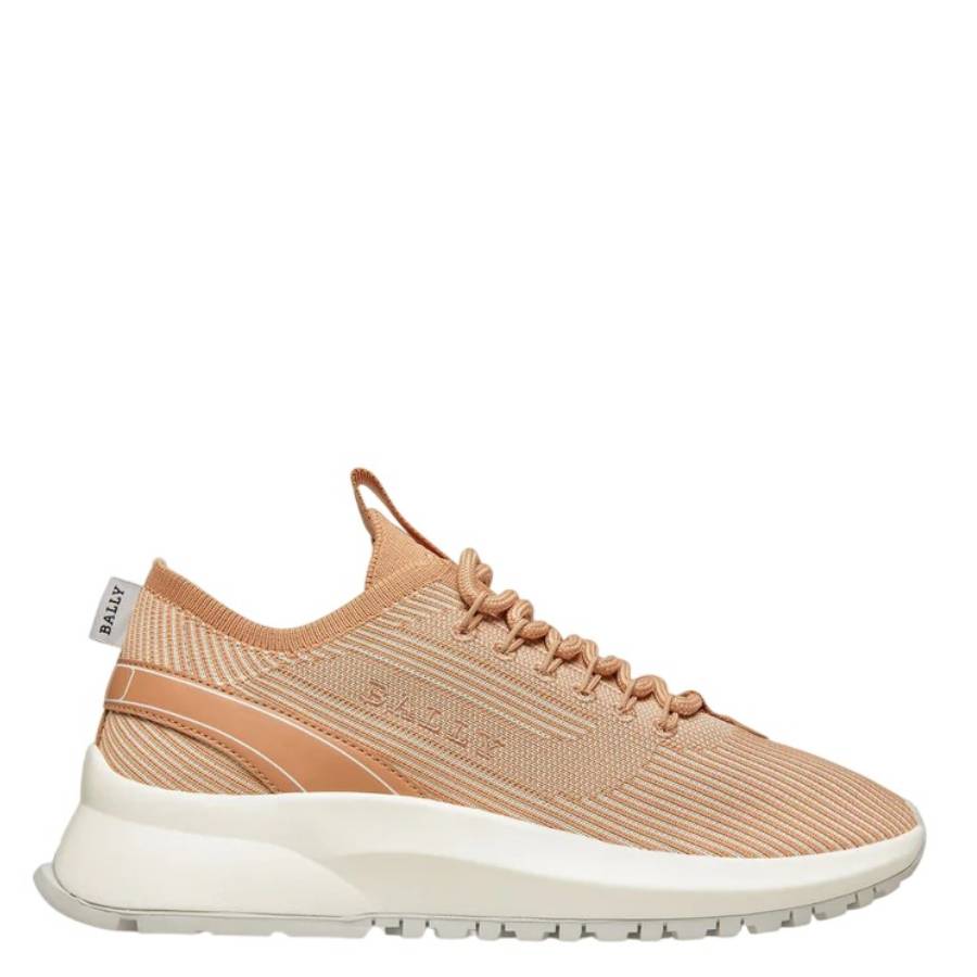 Bally Dean Fabric and Leather Sneakers, Brand Size 37 ( US Size