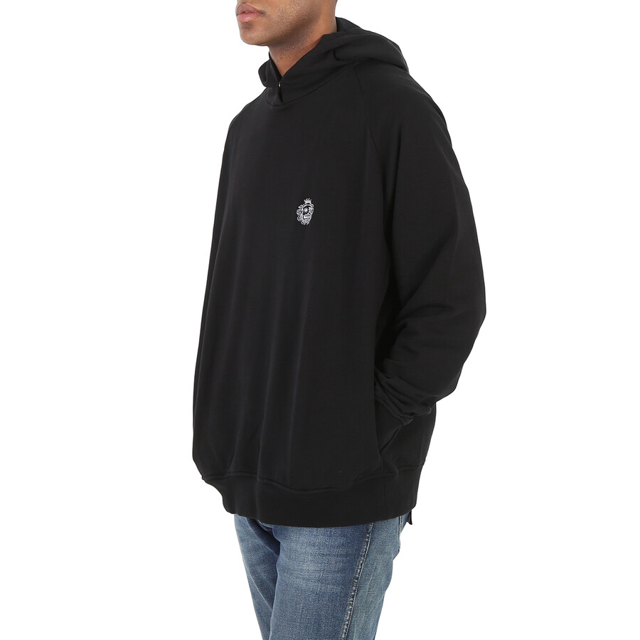 Bally Diagonal Fleece St Moritz Curling Capsule Graphic Hoodie In Black
