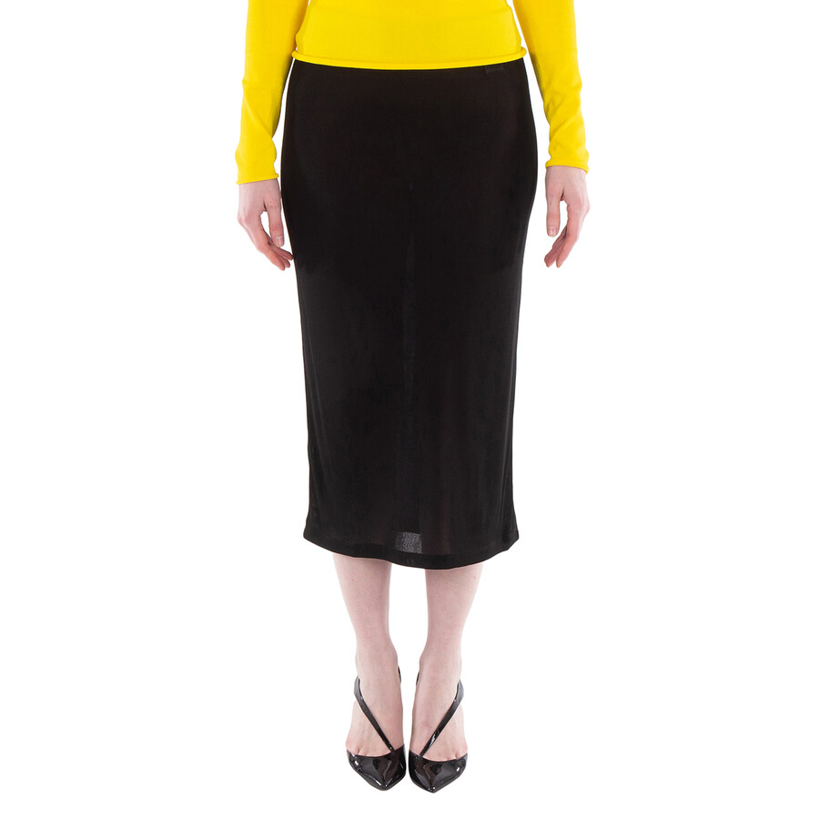Elegant Black Midi Skirt