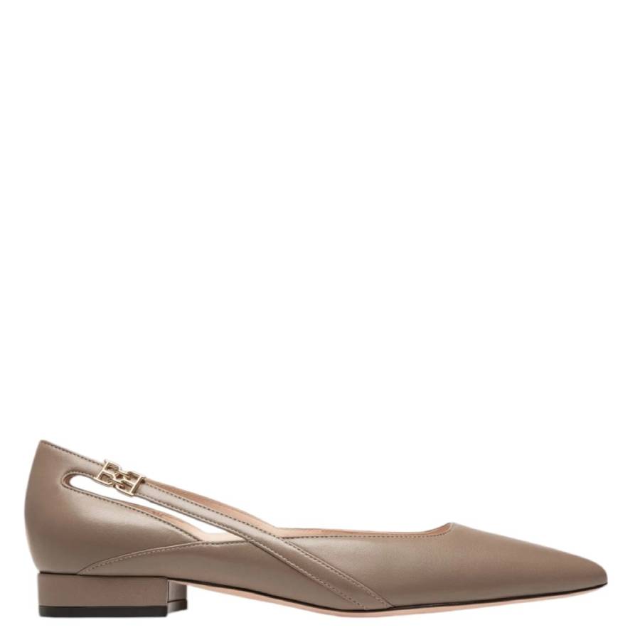 Bally Elsa Leather Ballerina Flats, Brand Size 35 ( US Size 4.5