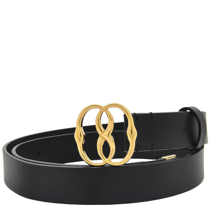 Emblem Logo-Buckle Leather Belt