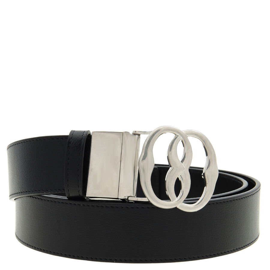 Emblem Reversible and Adjustable Leather Belt, Size 110 cm