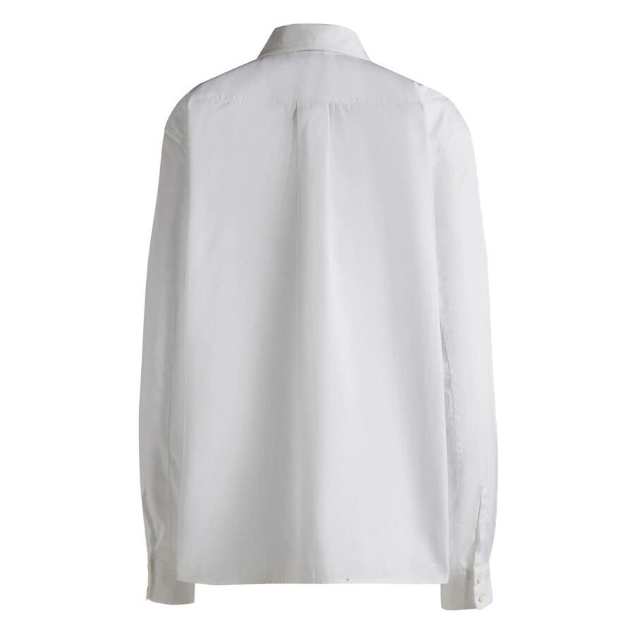 Bally Embroidered Logo Button-up Shirt In White