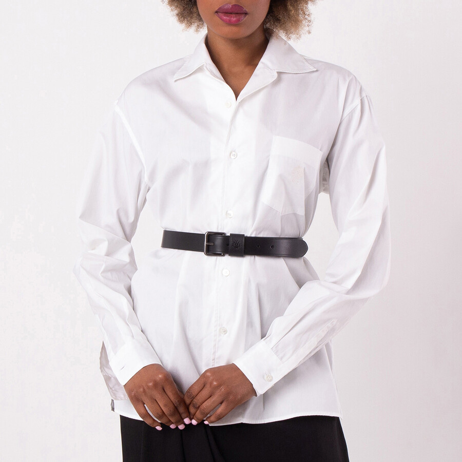 Embroidered Logo Button-Up Shirt