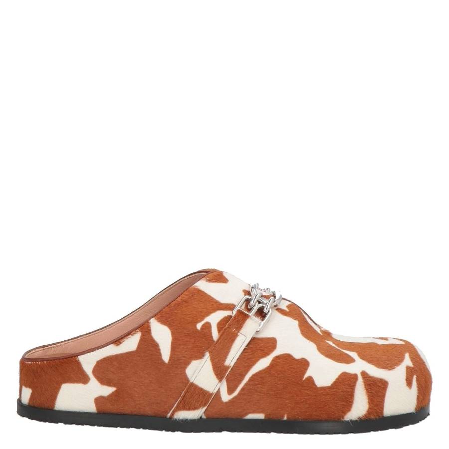 Bally Francine B-chain Animal Print Slippers In Multi