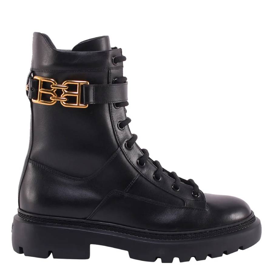 Bally Gioele Leather Army Boots, Brand Size 39 ( US Size 8.5