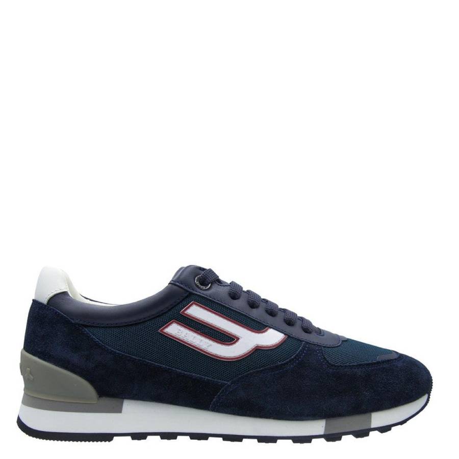 Bally Gizmo Calf Suede Low-Top Sneakers, Brand Size 6 ( US Size 7