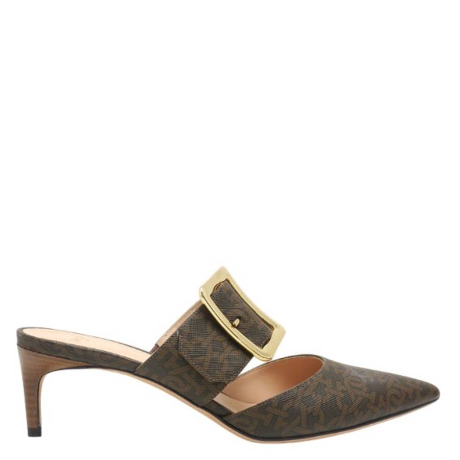 Bally Jemina 55 Monogram Pointed Toe Mules, Brand Size 37 ( US