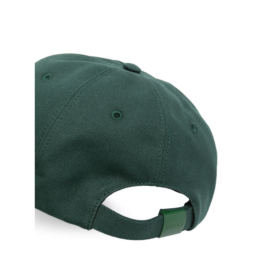 Bally Kelly Green Emblem Embroidered Baseball Cap In Green