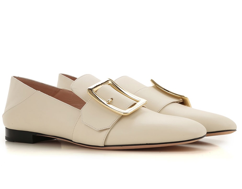 Bally Ladies Bone Janelle Loafers, Brand Size 38.5 (US Size 8