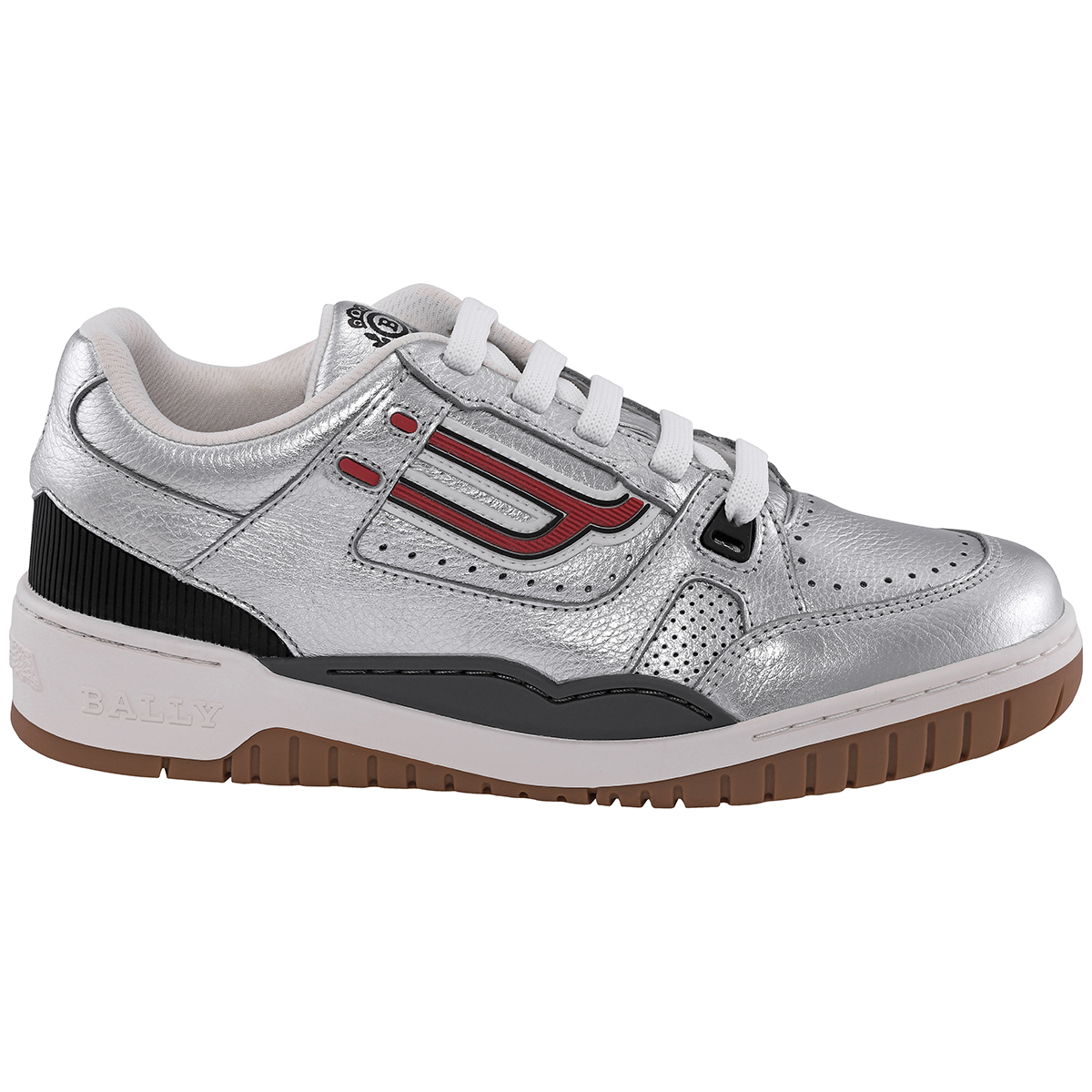 Bally Laminated Kuba Champion Calf Leather Low-top Sneakers In White