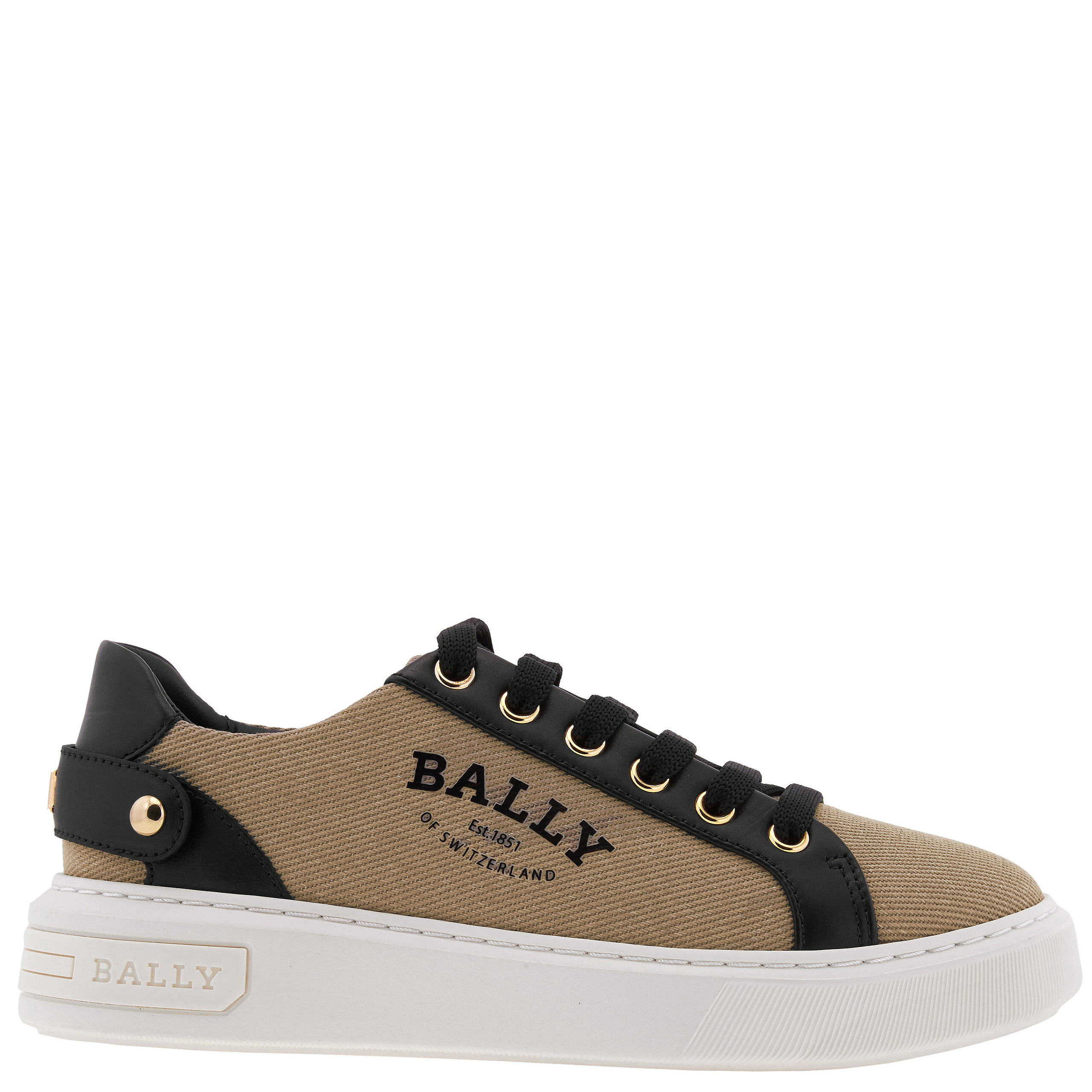 Bally Lift Synthetic Canvas Low-Top Sneakers, Brand Size 35 ( US