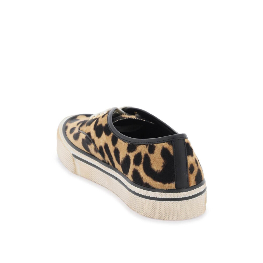Bally Lyder Leopart Print Low-top Sneakers In Beige