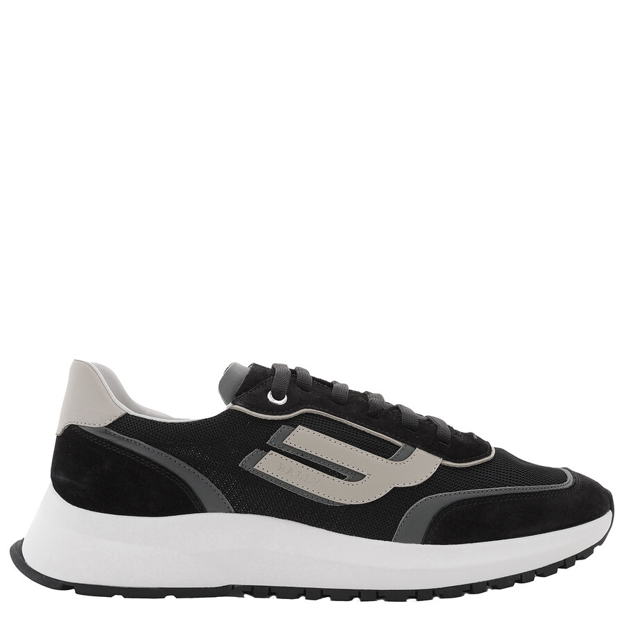 Bally Men's Black/Sage/Fossil Demmy Lace-Up Sneakers, Brand