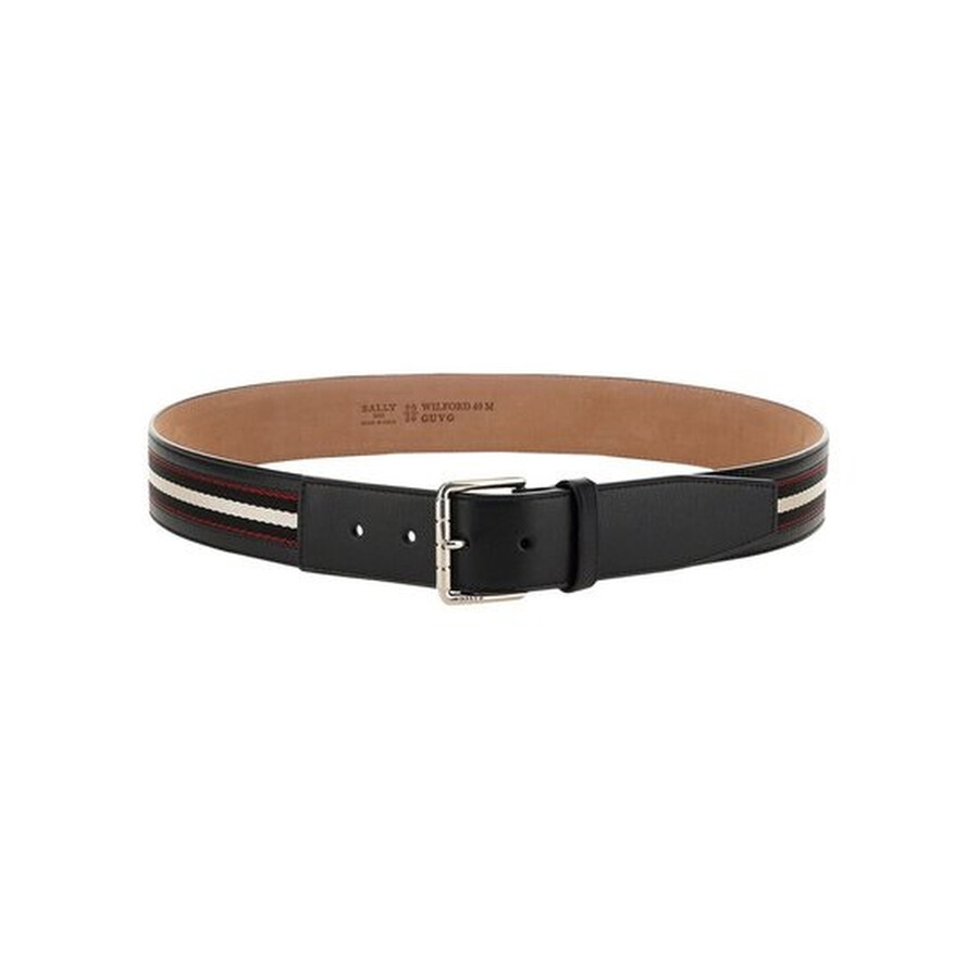 Bally Men's Wilford Leather And Fabric 40mm Belt, Size 105 cm 6237471