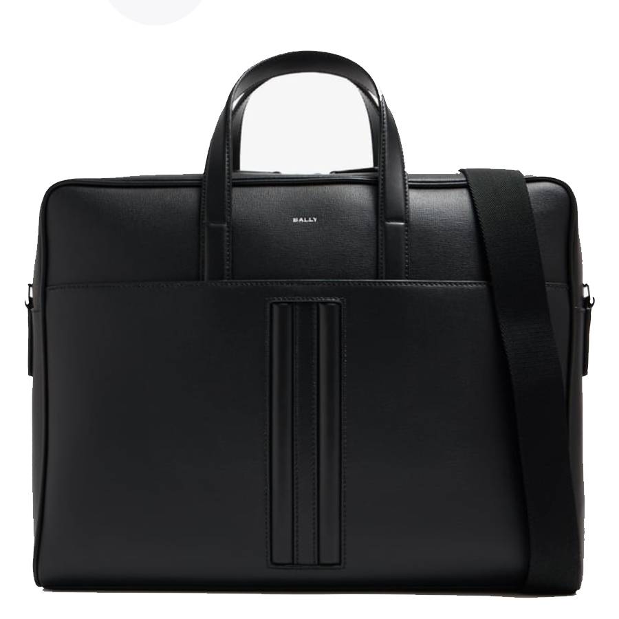 Bally Mythos Bovine Leather Briefcase In ["black"]