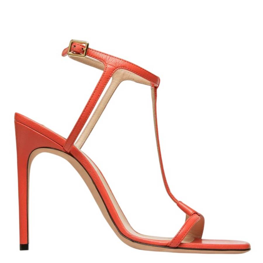Bally Natalia Strappy Leather Sandals In Orange