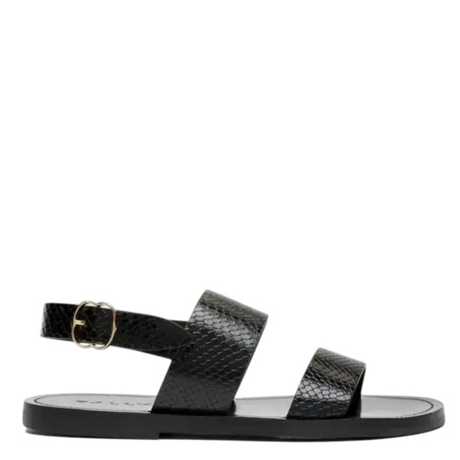 Bally Python-Printed Leather Sandals, Brand Size 35 ( US Size 4.5 ...
