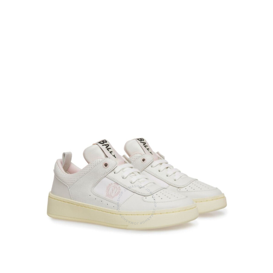 Bally Round-headed Low-top Casual Shoes In White