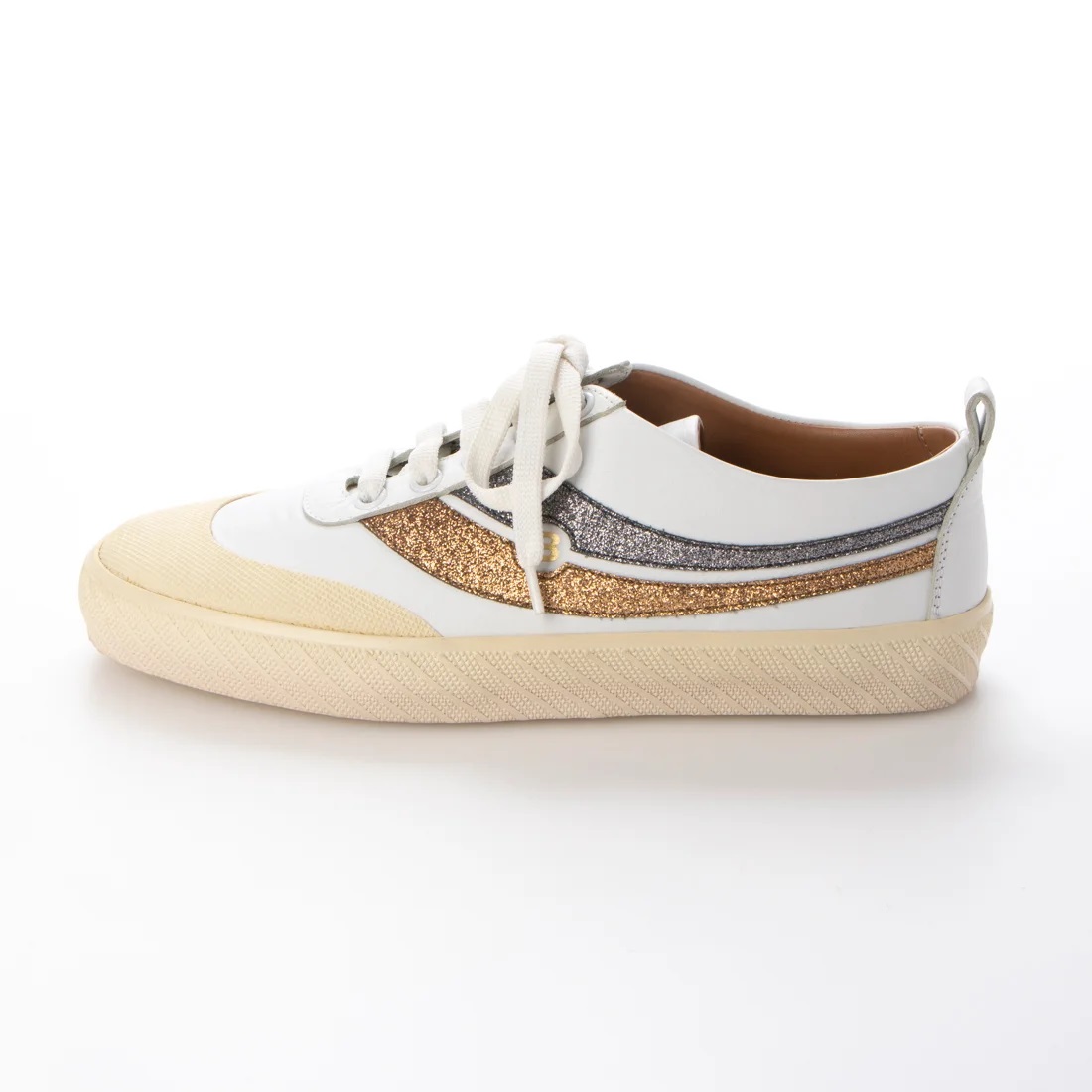 Bally Shennon Ladies White Round Toe Sneakers
