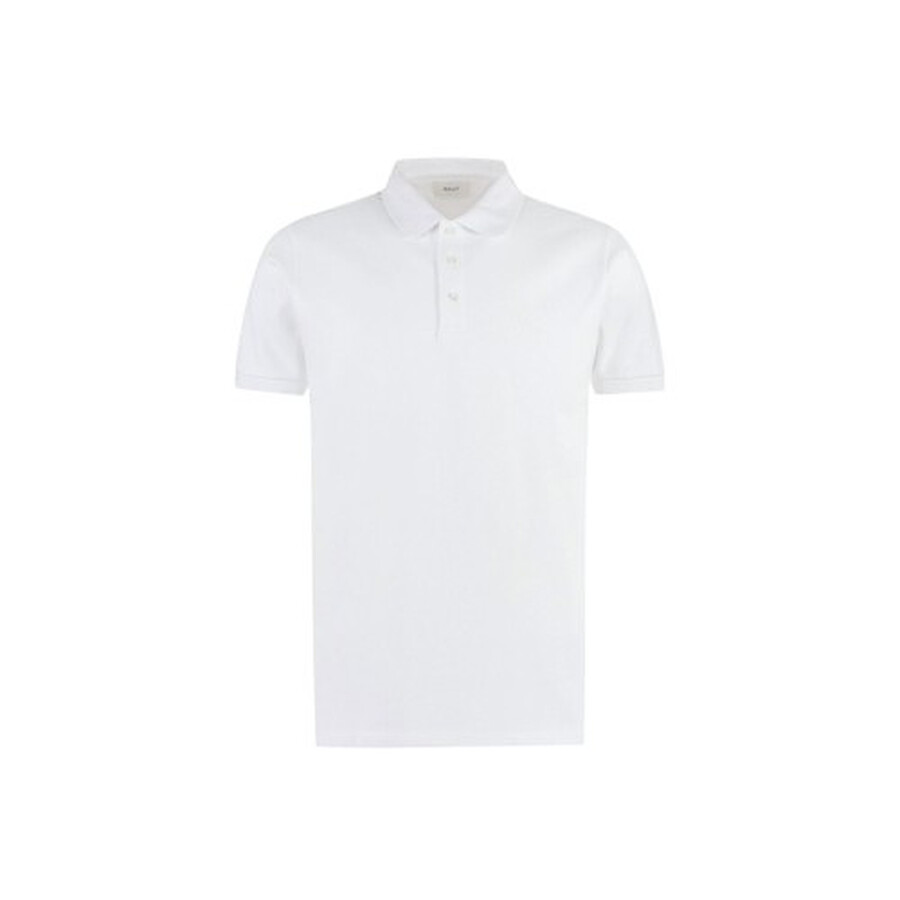 Short-Sleeved Cotton Polo Shirt, Size Large