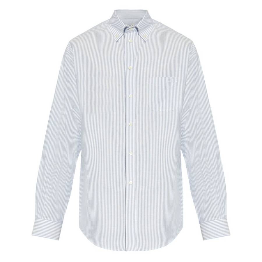Striped Long-Sleeved Cotton Shirt