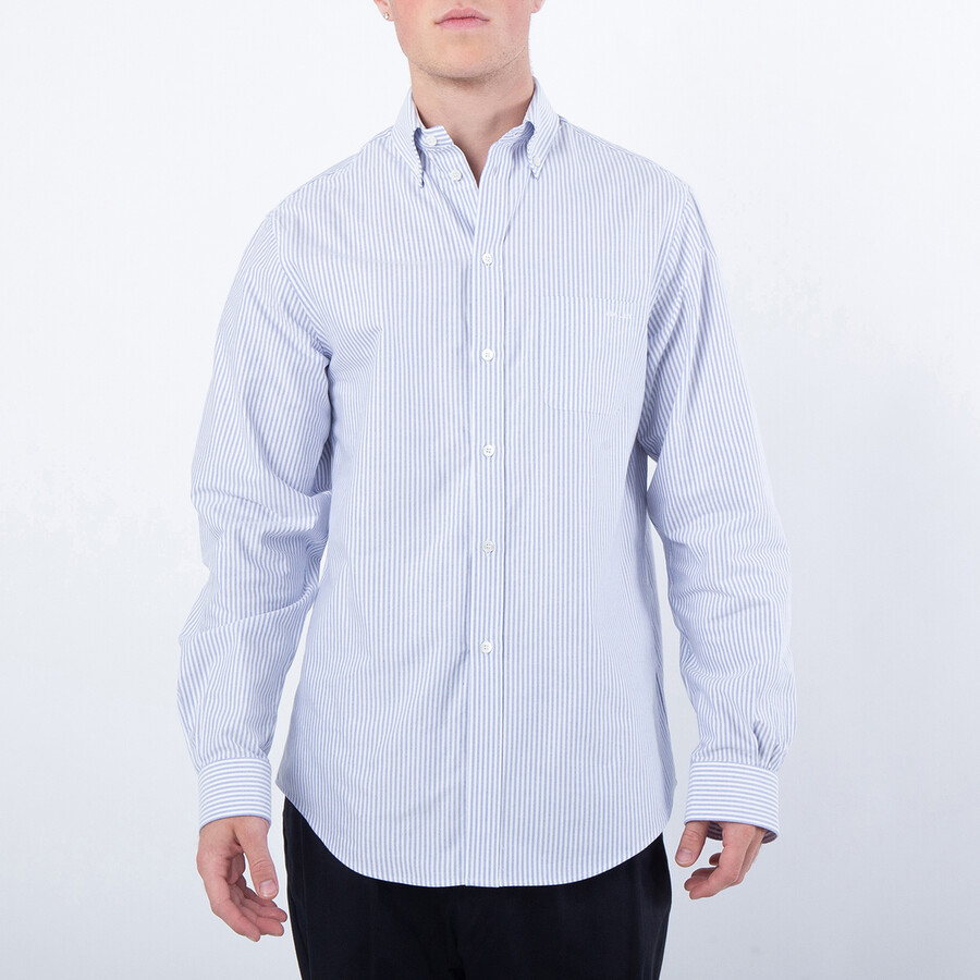 Striped Long-Sleeved Cotton Shirt