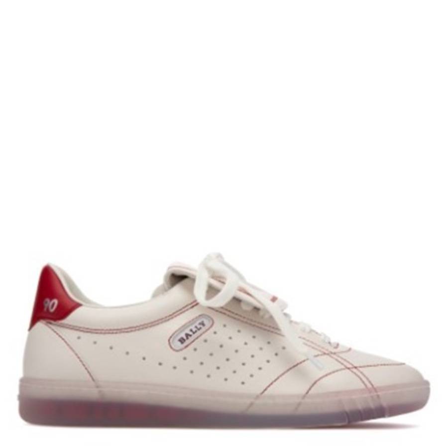 Bally Weldy Low-Top Leather Sneakers, Brand Size 38 ( US Size 7.5