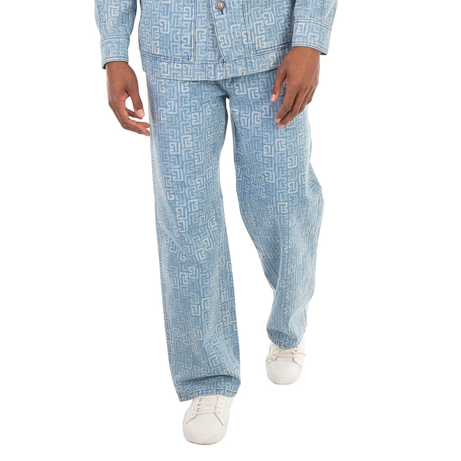 4G Monogram Cotton Denim Jeans