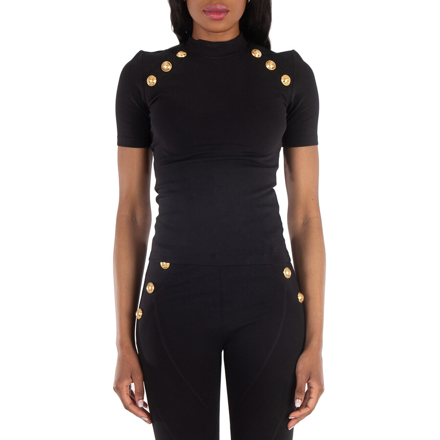 6-Button Raglan-Sleeve T-Shirt